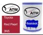 Preview: Toyota, Red Pearl, 3N5: 500ml Lackdose, von ATW Autoteile West.